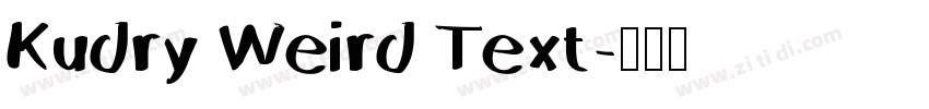 Kudry Weird Text字体转换